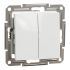 Вимикач 2-кл Asfora Schneider Electric EPH0370121 білий без рамки