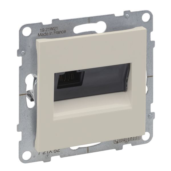 Розетка комп'ютерна 1-а RJ45 CAT6/UTP Legrand SUNO 721252 слонова кістка