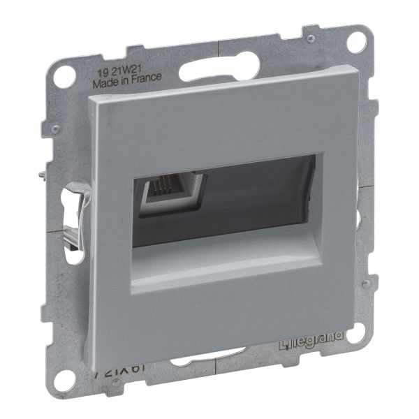 Розетка телефонна 1-а RJ11 Legrand SUNO 721361 алюміній
