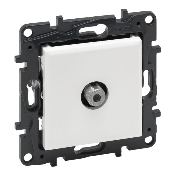 Розетка TV тип F "зірка" Legrand 863175 NILOE STEP Білий