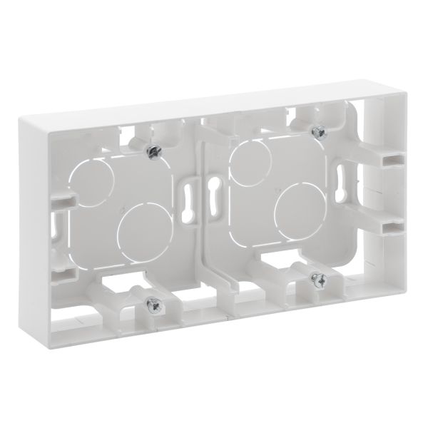 Коробка накладного монтажу 2-місна Legrand 863198 NILOE STEP Білий