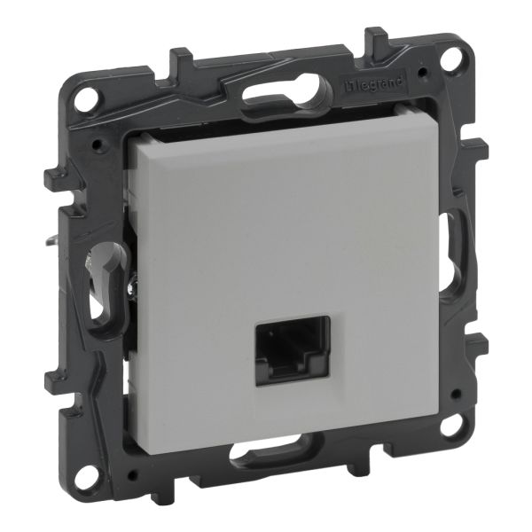Розетка комп'ютерна RJ45 CAT6 FTP Legrand 863361 NILOE STEP Алюміній