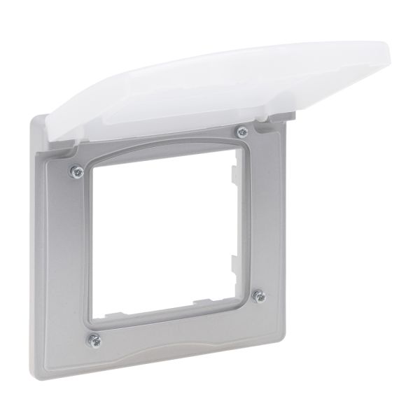 Рамка 1-місна IP44 Legrand 863396 NILOE STEP Алюміній