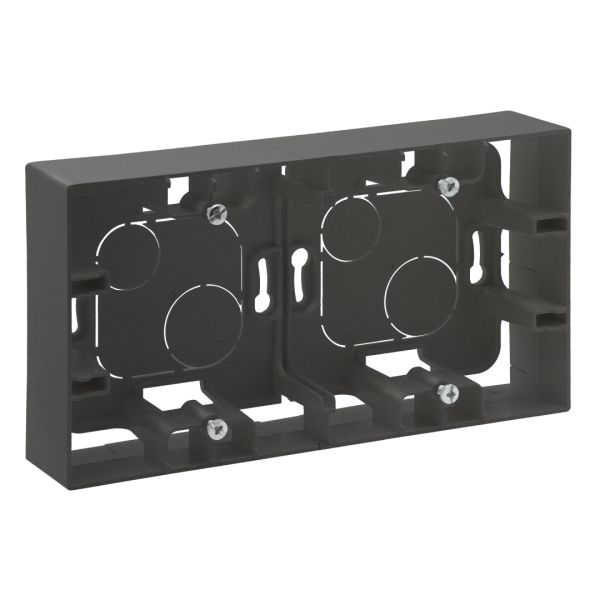 Коробка накладного монтажу 2-місна Legrand 863498 NILOE STEP Сталь