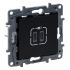 Розетка USB Тип С+C 15 Вт 5 В Legrand 863539 NILOE STEP Чорний