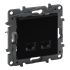 Розетка комп'ютерна 2XRJ45 CAT5e UTP Legrand 863560 NILOE STEP Чорний