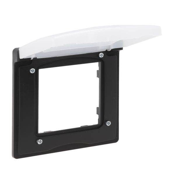 Рамка 1-місна IP44 Legrand 863596 NILOE STEP Чорний