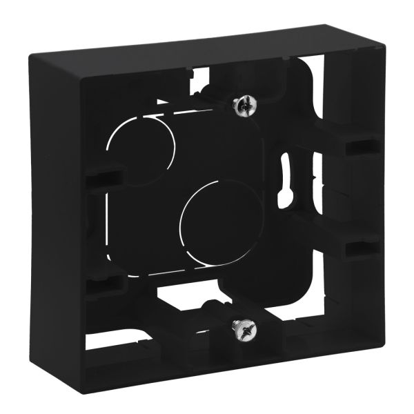 Коробка накладного монтажу 1-місна Legrand 863597 NILOE STEP Чорний