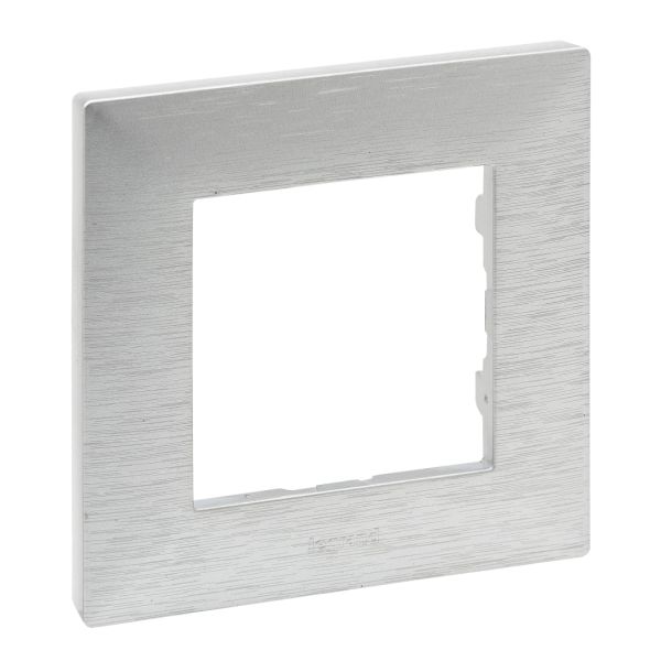 Рамка 1-місна Legrand 863891 NILOE STEP Фактурний алюміній