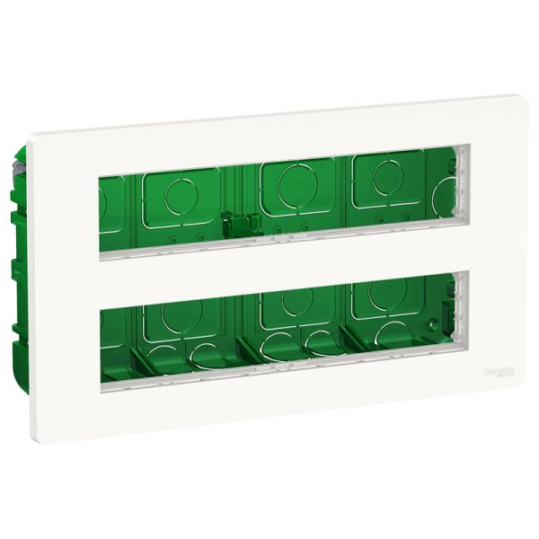Блок unica system+ скритий монтаж 2х5 антиб. Unica New, NU171020, антрацит