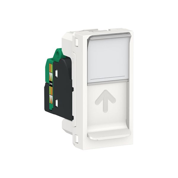 Розетка комп. 1-а., RJ45, кат.5 UTP, 1-мод., Unica New, NU341018, білий