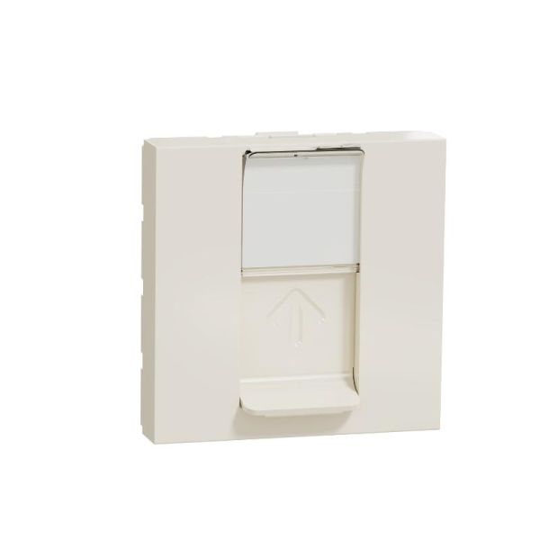 Розетка компьютерная, RJ45, одинарна, кат. 5е UTP, Unica New NU341144 бежевий