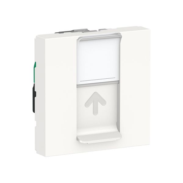 Розетка комп. 1-а., RJ45, кат.5 STP, 2-мод., Unica New, NU341318, білий