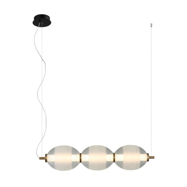 Люстра підвісна ITALUX PND-45372-3-WH-CL Rinot
