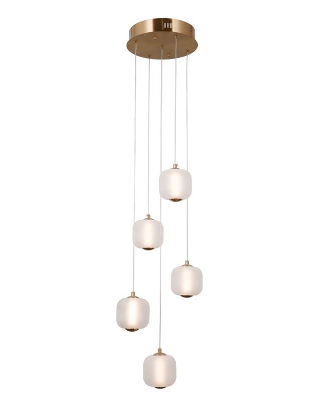 Люстра підвісна ITALUX PND-34362-5-HBR-OPAL Ganti PND-34362-5-HBR-OPAL
