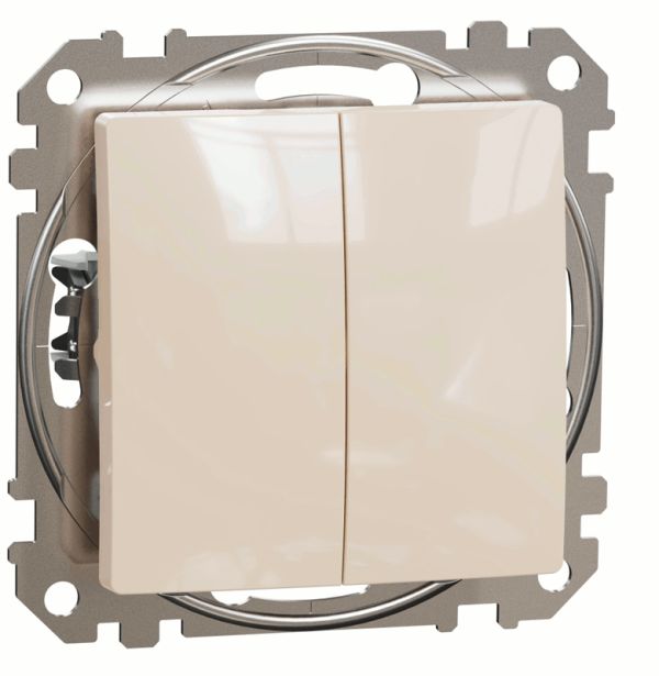 Перемикач 2-кл Schneider Sedna Design SDD112108 Бєжевий