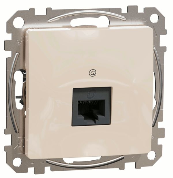 Комп'ютерна розетка RJ45 кат. 5е UTP Schneider Sedna Design SDD112451 Бєжевий
