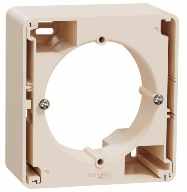 Коробка для накладного монтажу  1-пост Schneider Sedna Design SDD112901 Бєжевий