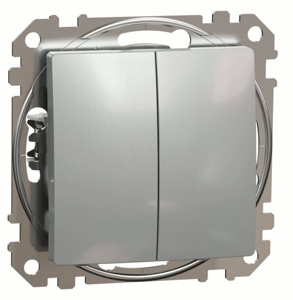 Вимикач 2-кл Schneider Sedna Design SDD113105 Алюміній