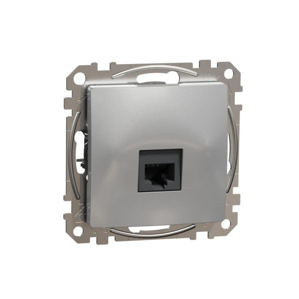 Комп'ютерна розетка RJ45 кат. 6 UTP Schneider Sedna Design SDD113461 Алюміній