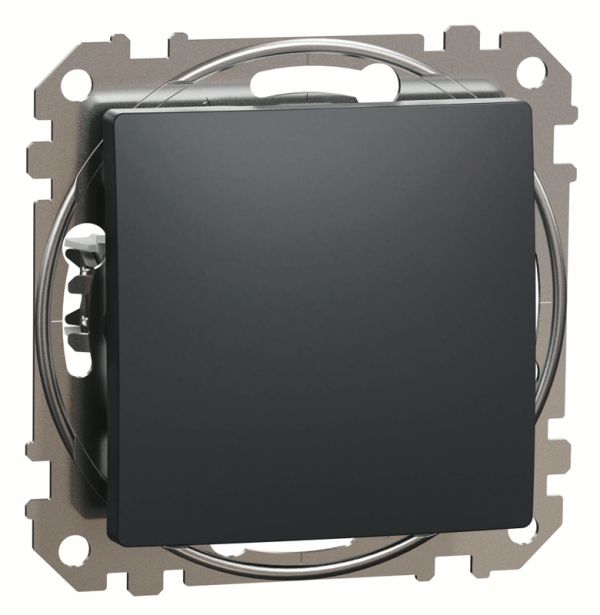 Кнопочный вимикач 1-кл Schneider Sedna Design SDD114111 Чорний