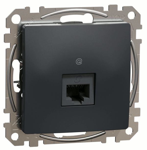 Комп'ютерна розетка RJ45 кат. 5е UTP Schneider Sedna Design SDD114451 Чорний