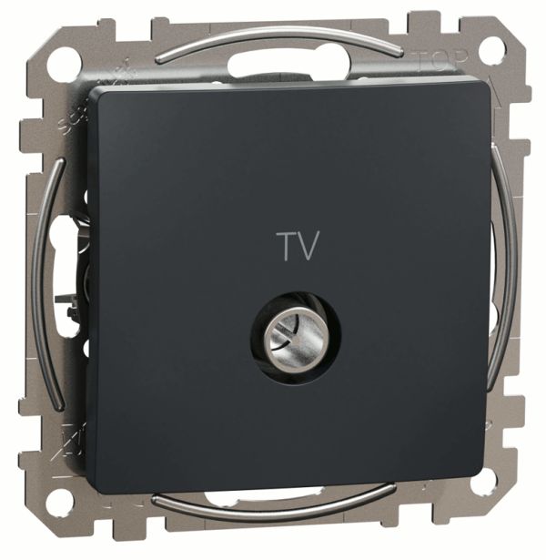 Розетка TV конечная 4дб Schneider Sedna Design SDD114471 Чорний