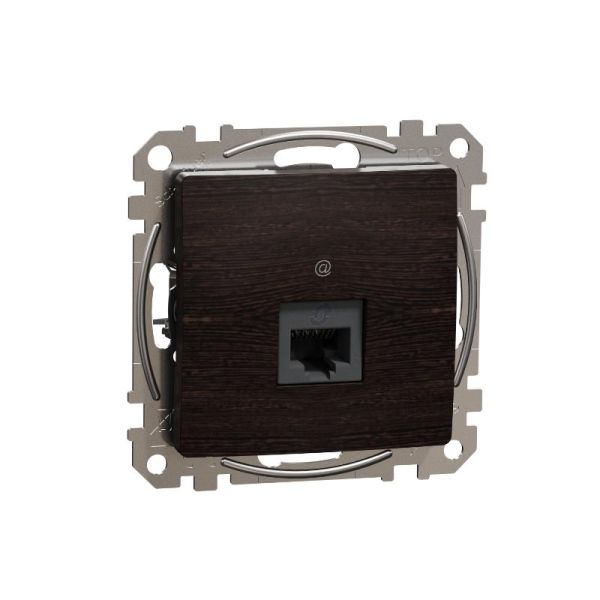 Комп'ютерна розетка RJ45 кат. 6 UTP Schneider Sedna Elements SDD181461 Венге