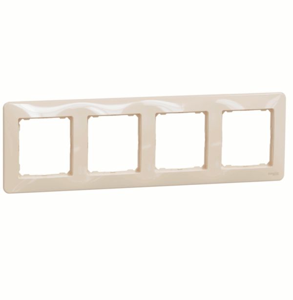 Рамка 4-на Schneider Sedna Design SDD312804 Бєжевий
