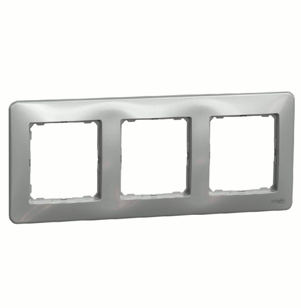 Рамка 3-на Schneider Sedna Design SDD313803 Алюміній