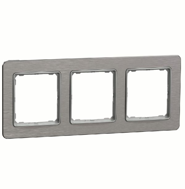 Рамка 3-на Schneider Sedna Elements SDD370803 Алюміній матований