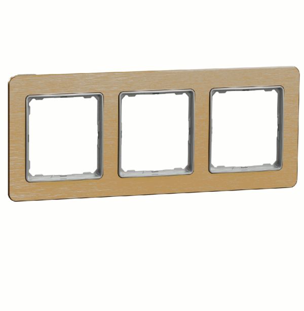Рамка 3-на Schneider Sedna Elements SDD371803 Матове золото