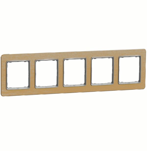 Рамка 5-на Schneider Sedna Elements SDD371805 Матове золото